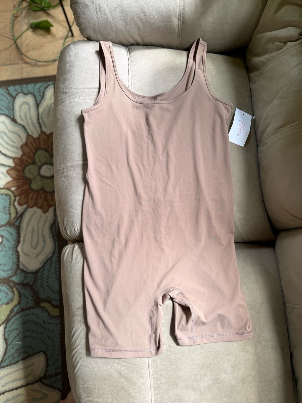 Isabel Maternity by Ingrid & Isabel taupe Tank Romper